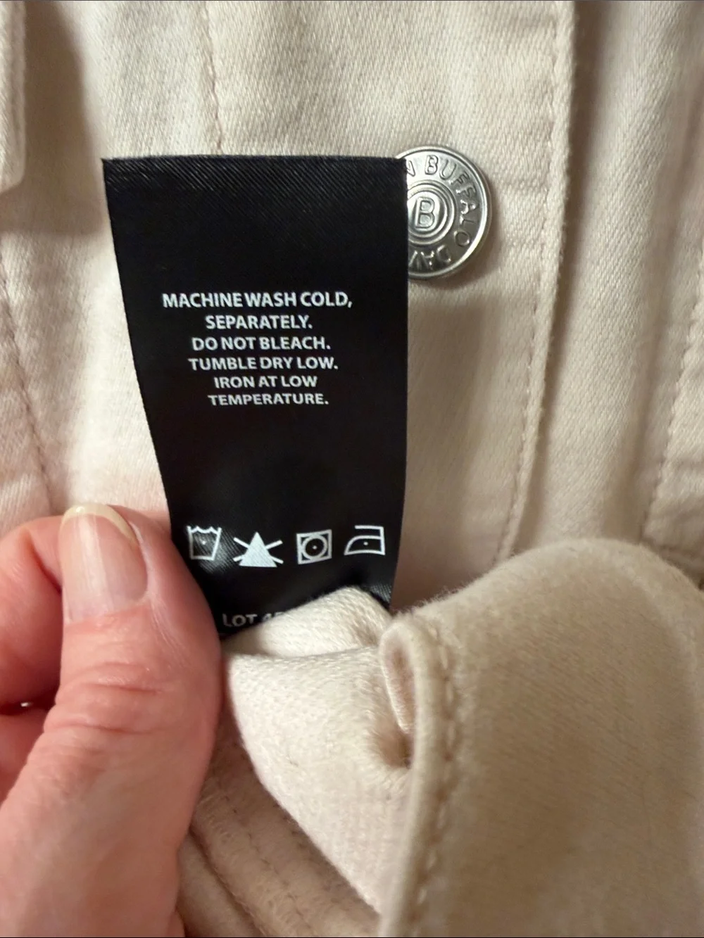 Buffalo Light Pink Jacket - Classic Button-Front - Picture 4 of 4